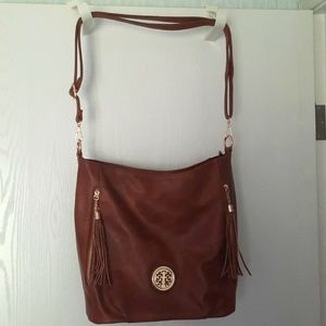 Vegan leather crossbody or shoulder bag